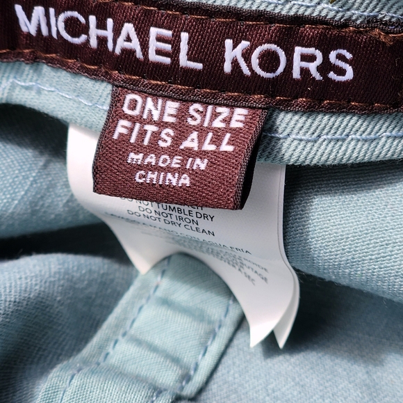 Michael Kors Unisex Adults Adjustable Baseball Cap Hat Seafoam One Size - Picture 2 of 6